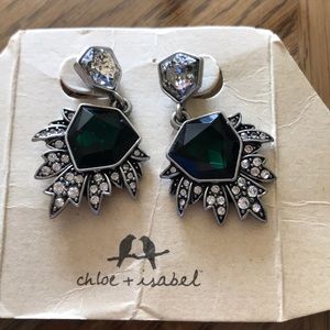 Green earrings